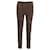 The Row Slim Fit Leggings in Khaki Green Lambskin Leather  ref.620240