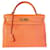 Hermès Hermes Orange Togo Retourne Kelly 32 GHW Leather  ref.620260