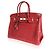 Hermès Hermes Rouge H Matte Porosus Coccodrillo Birkin 35 PHW Rosso - vista 2