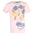 Dior Alexander Foxton Camiseta com estampa de várias flores em algodão rosa  ref.620272