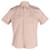 Gucci Kurzarmhemd mit Knopfleiste vorne aus beiger Baumwolle  ref.620317