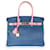 Hermès Hermes Hss Bleu Saphir & Rose Confetti Chevre Birkin 30 Bghw  Blue  ref.620325