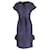 Vestido de cóctel en jacquard de lana azul de Dries Van Noten Azul marino  ref.620341