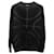 Baskets Givenchy Design Pull Oversize en Viscose Noir Fibre de cellulose  ref.620355