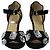 Bionda Castana Crystal-Embellished Maggie Sandals in Black Suede - view 2
