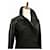 LOUIS VUITTON Gabardina Louis Vuitton Mackintosh No. 34 chaqueta con monograma y cierre con botón exterior para mujer Negro Algodón  ref.621363