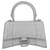 Balenciaga Women Hourglass XS em couro cinza com relevo de crocodilo Bezerro-como bezerro  ref.621444