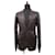 [Fendi] Super luxury leather jacket Stitch decoration design 2 buttons (men’s) Size 48 Dark brown  ref.621564