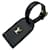 Etiqueta de equipaje Louis Vuitton negra Negro Cuero  ref.622307