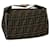 FENDI Zucca Canvas Hand Bag Brown Auth bs1743  ref.622469