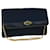 Bolsa de ombro de lona Christian Dior Trotter com corrente azul marinho Auth rd2392  ref.622485