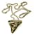 Givenchy Großer Haifischzahn-Anhänger Silberfarbene Kettenhalskette mit Kristallen Metall  ref.622546