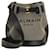Balmain B-Army Bucket Bag Canvas Leather Black Khaki Cotton  ref.622565