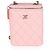 Chanel Pink Quilted Caviar Small Vertical Vanity Case