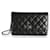 Chanel Black Quilted Lambskin Wallet On Chain Leather  ref.622692