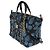 Chanel Blue Floral gesteppte Denim-Bowlingtasche Blau - Ansicht 6