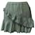LoveShackFancy Love Shack - Mini-jupe fantaisie à volants en coton vert  ref.622835