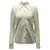 Anine Bing Nuri Plissee-Hemd aus cremefarbenem Polyester Weiß Roh  ref.622836