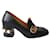 Gucci Peyton Block Heel Loafer Pumps in Black Leather  ref.622888