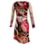 Vivienne Westwood Robe portefeuille à fleurs en viscose rouge Fibre de cellulose  ref.623003