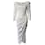Khaite Shawna Ruched Maxi Dress in White Acetate Cellulose fibre  ref.623005