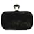 Diane Von Furstenberg Powerstone Minaudiere Clutch Bag in Black Suede  ref.623081