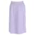 Prada Top Stitch Midi Skirt in Lilac Cotton  ref.623122