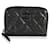Chanel So Black Quilted Caviar Zip-around Coin Purse Wallet  Leather  ref.623137