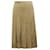 Theory Panel Pleated Midi Skirt in Brown Virgin Wool  ref.623139