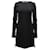 MCQ Alexander McQueen Longsleeve Lace Up Dress in Black Viscose Cellulose fibre  ref.623145