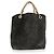 Borsa Louis Vuitton Kohl Suede Whisper Gm Nero - vista 7