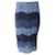 Falda midi de encaje Sandro Paris en poliamida azul Nylon  ref.623274