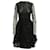 Maje Besticktes Skaterkleid aus schwarzem Polyester  ref.623275