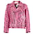Marques Almeida Bikerjacke mit Python-Effekt aus rosafarbenem Leder Pink  ref.623283