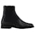 Maison Martin Margiela Tabi Advocate Ankle Boots in Black Leather  ref.623315