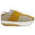 Marni Big Foot Sneakers aus gelbem Wildlederimitat Synthetisch  ref.623321