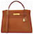 Hermès Hermes Kelly bag 32 courchevel gold Brown Leather  ref.623338