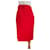 Carolina Herrera die Röcke Rot Baumwolle Leinen  ref.623462