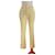 Brunello Cucinelli Pants, leggings Yellow Silk Elastane  ref.623463