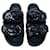 Slide sandal with fussbett Atelier Shoes Valentino Garavani 03 Black Leather  ref.623467