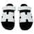 Hermès sandálias hermes chipre veau epsom branco 43,5 Couro  ref.623469