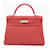 Hermès hermes kelly 32 Retourne Togo Geranium Palladium Red Leather  ref.623484