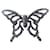 Swarovski butterfly brooch Silvery  ref.623713