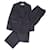Max Mara Pant Suit Dark grey Wool  ref.623817