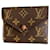 Louis Vuitton Victorine Wallet Dark brown Leather Cloth  ref.623827