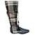 Salvatore Ferragamo tweed boots p 39 Black  ref.624381