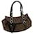 Christian Dior trotteur romantique sac à bandoulière en cuir PVC marron Auth 30895A  ref.624453