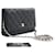CHANEL Black Classic Wallet On Chain WOC Shoulder Bag Lambskin Leather  ref.624509