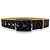 Fendi Marron Noir Monogram Zucca Toile Jaune Ceinture Taille 90/36 - vue 2