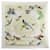 Hermès NEW HERMES SCARF BIRDS OF INDIA AND THE HIMALAYAS BASCHET CARRE SCARF Beige Silk  ref.624654
